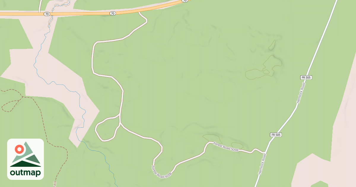 Map of FR 505B