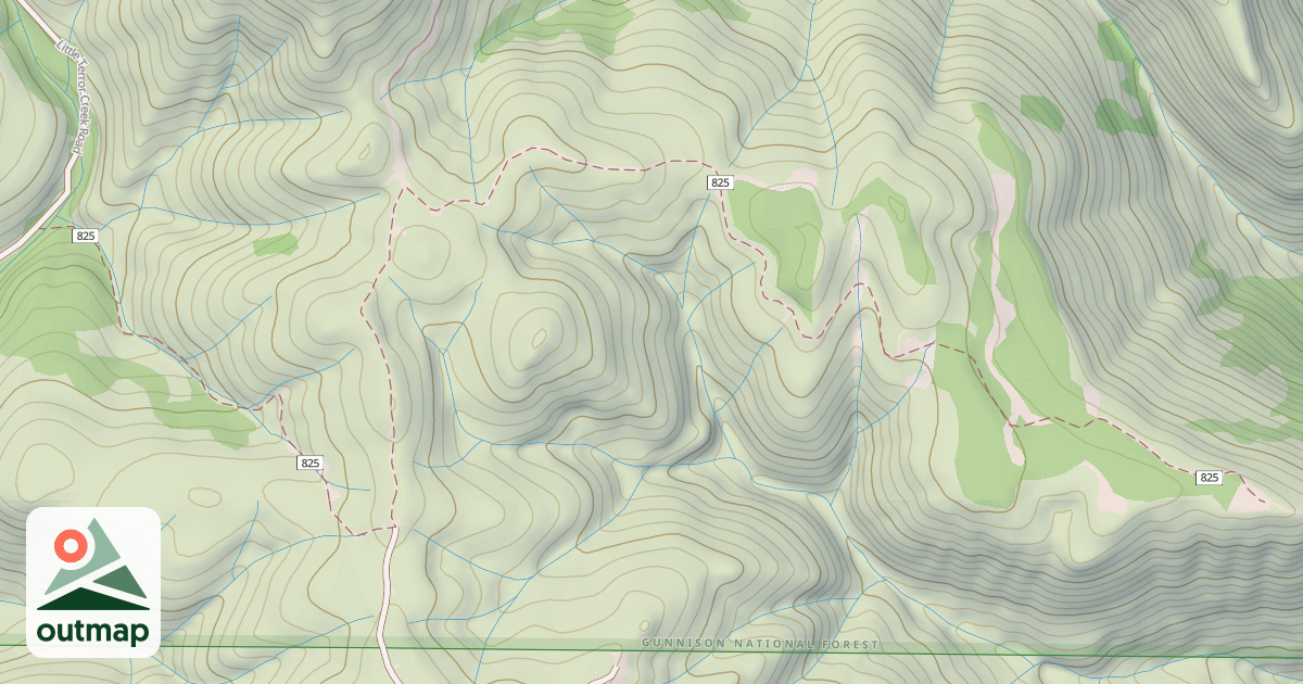 Map of USFS Motor Vehicle Use Map Trails 4987