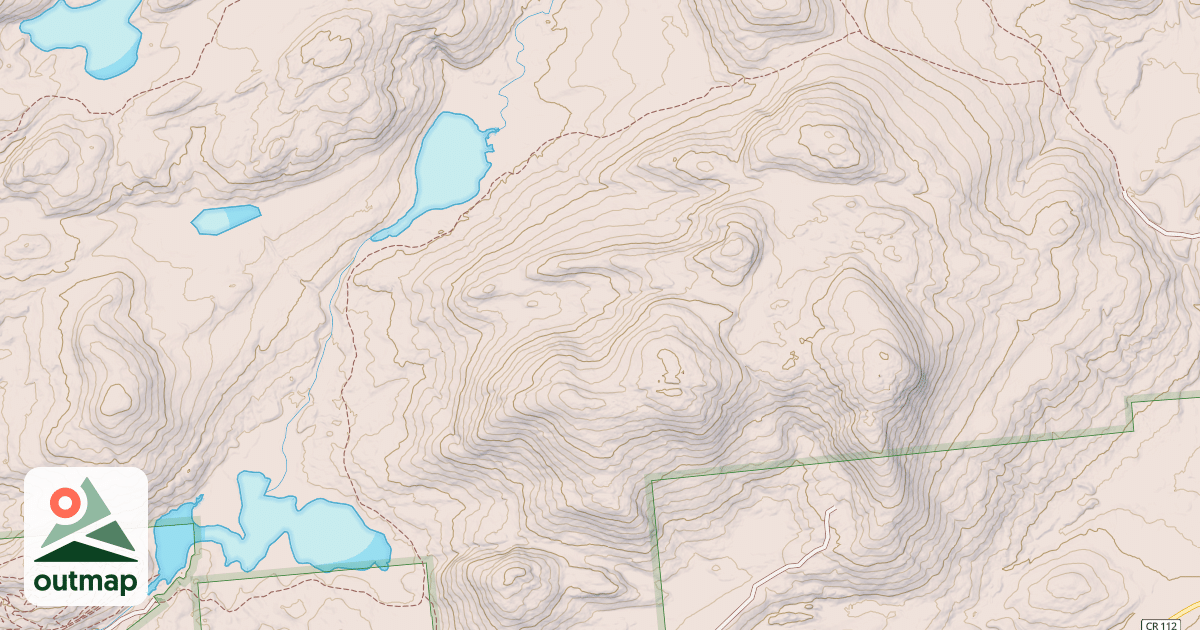 Map of Bellows Lake Trail