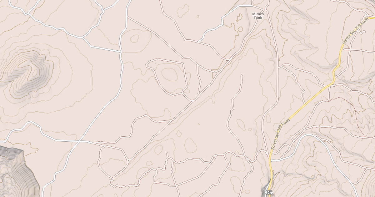 Map preview of USFS National Forest System Roads {6F3F5002-5689-4506-BE0B-80DB3C043537}