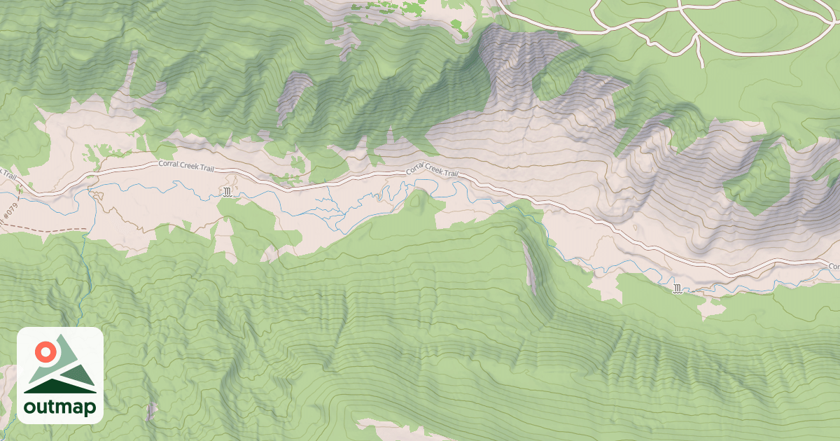 Map of Corral Creek