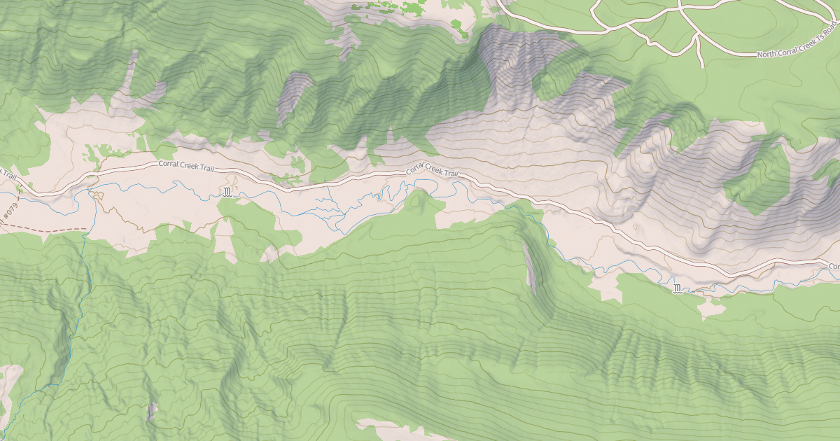 Map preview of Corral Creek