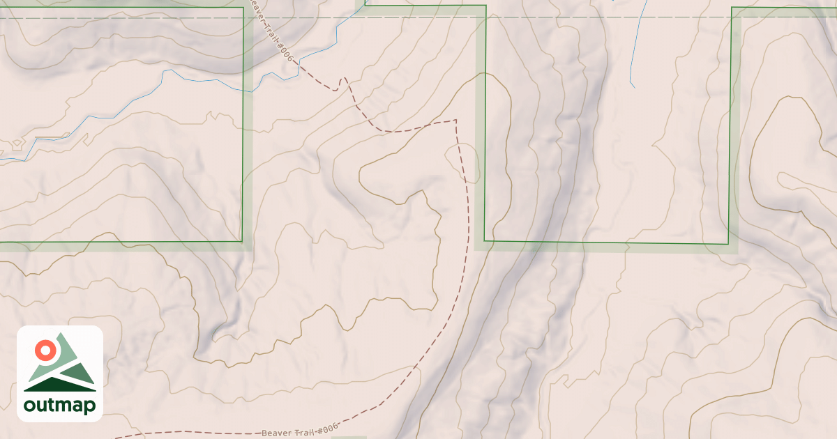 Map of BEAVER CR SOUTH FORK