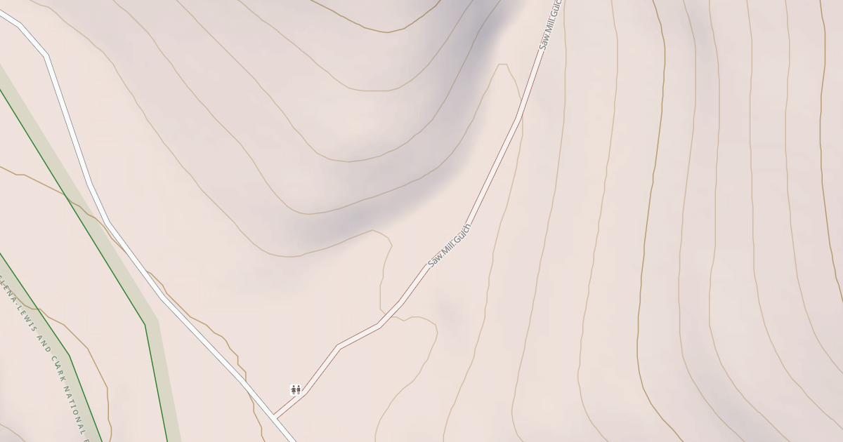 Map preview of SAWMILL GULCH