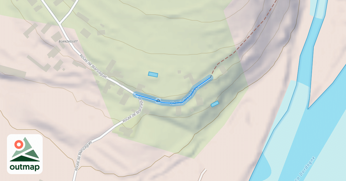 Map of Chemin des Falaises