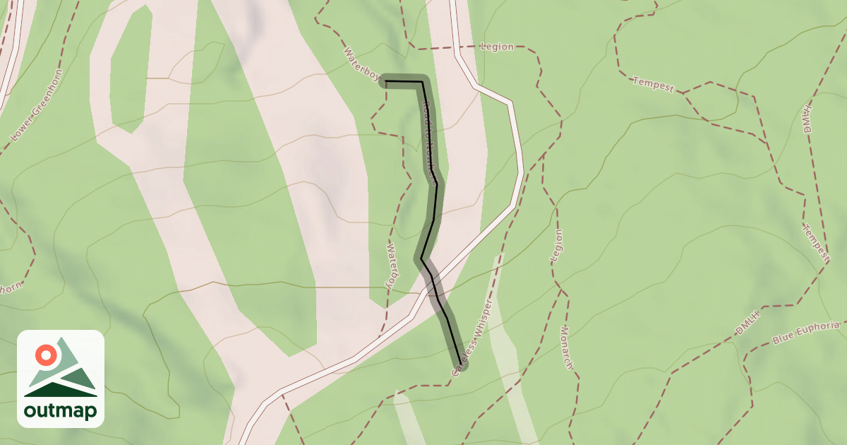 Map of Road to Nowhere