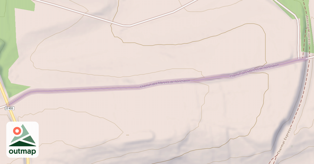 Map of Chemin des Martres de Ronchalon