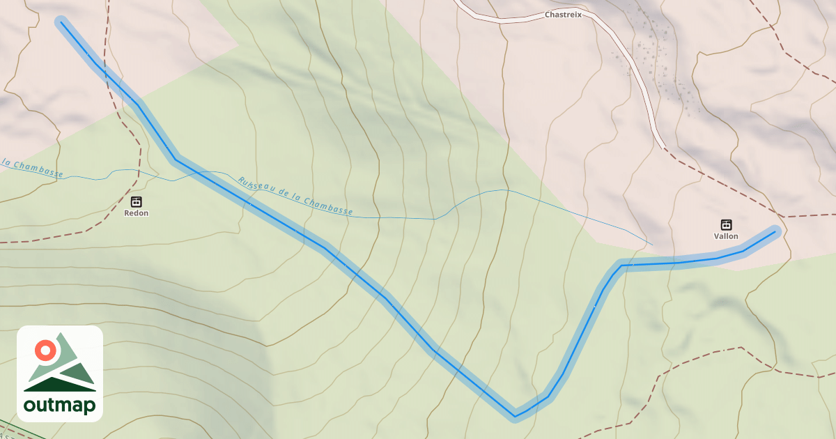 Map of Les Chamois