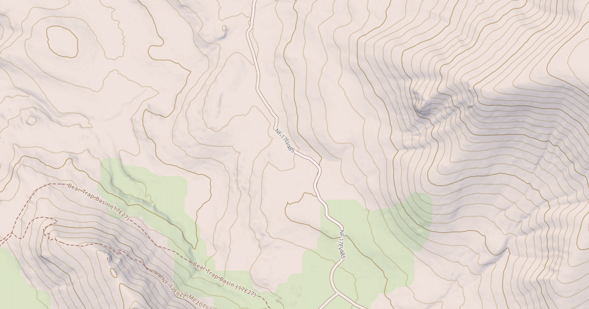 Map preview of USFS Motor Vehicle Use Map Trails 321929010602