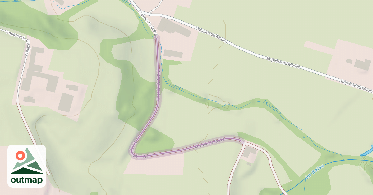 Map of Chemin de la Pré