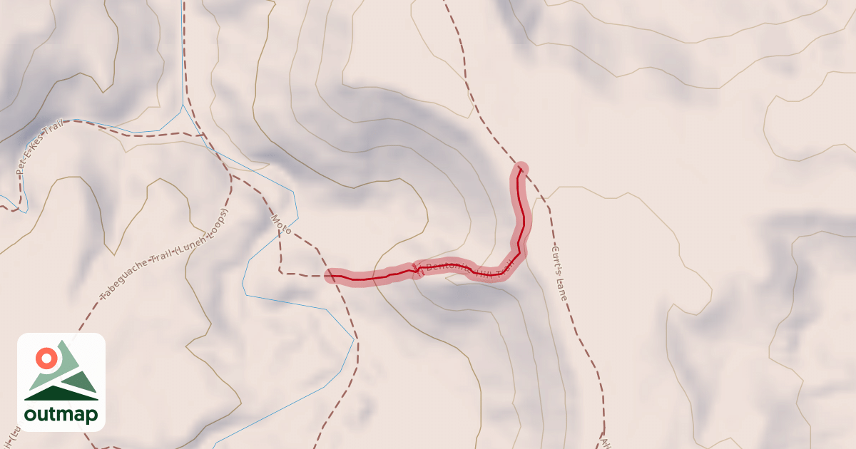 Map of Bentonite Hill Trail