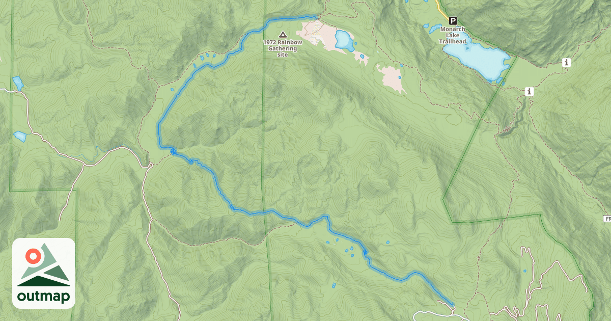 Map of Strawberry Creek Trail