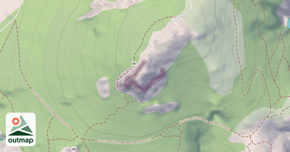 Map of Climbing Crag