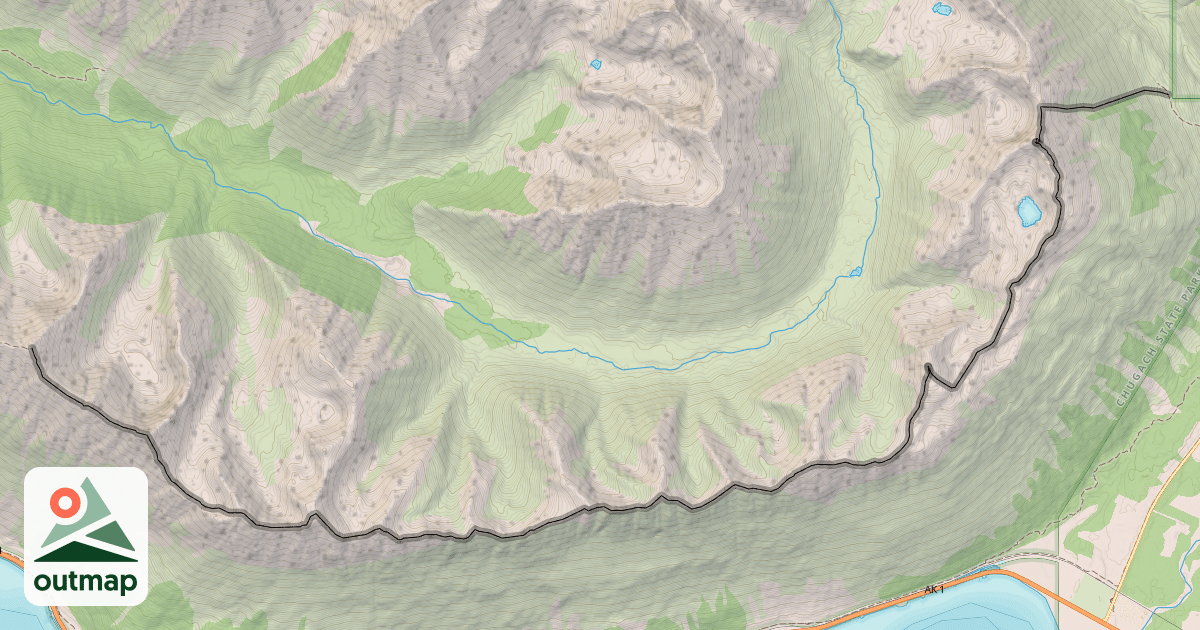 Map of Penguin Ridge Traverse Trail