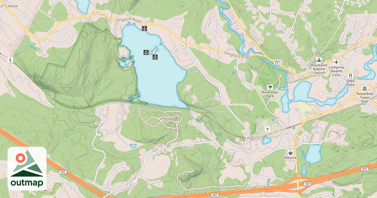 Map of Rockingham Rec. Rail Trail