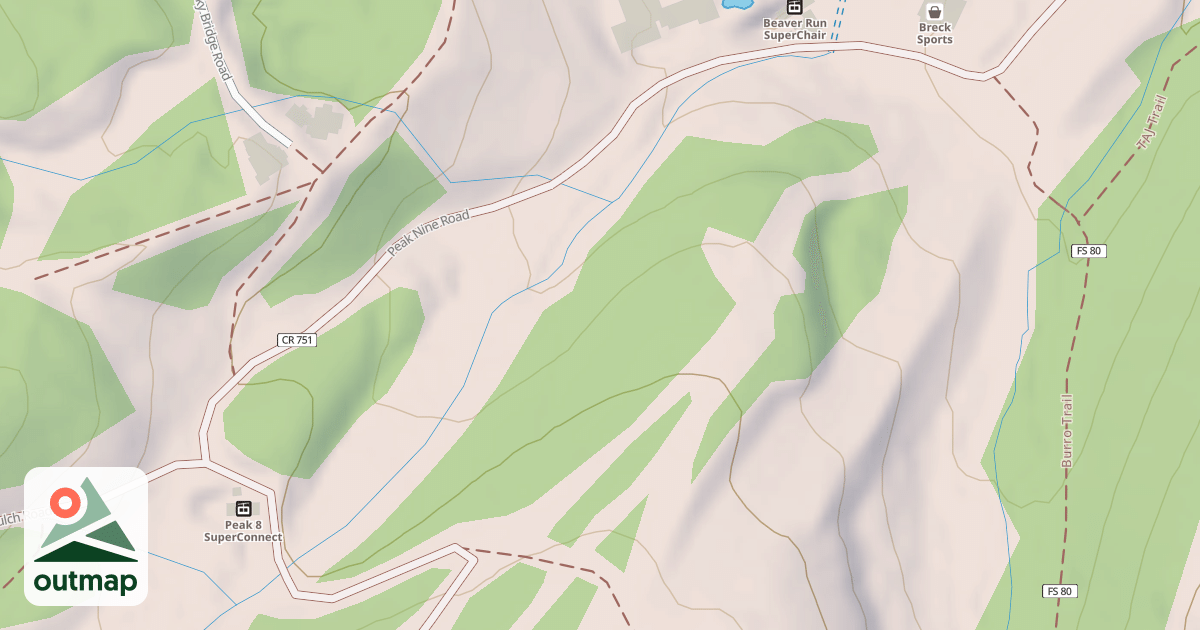 Map of BRECKENRIDGE SKI AREA