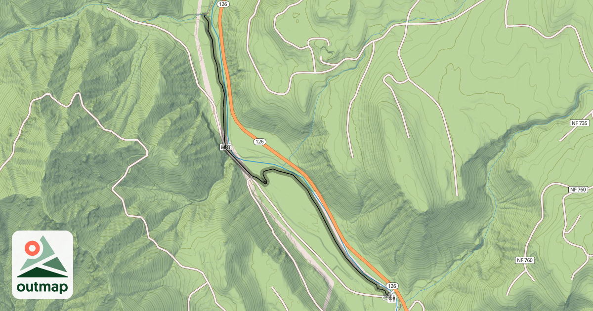 Map of McKenzie River Trail #3507