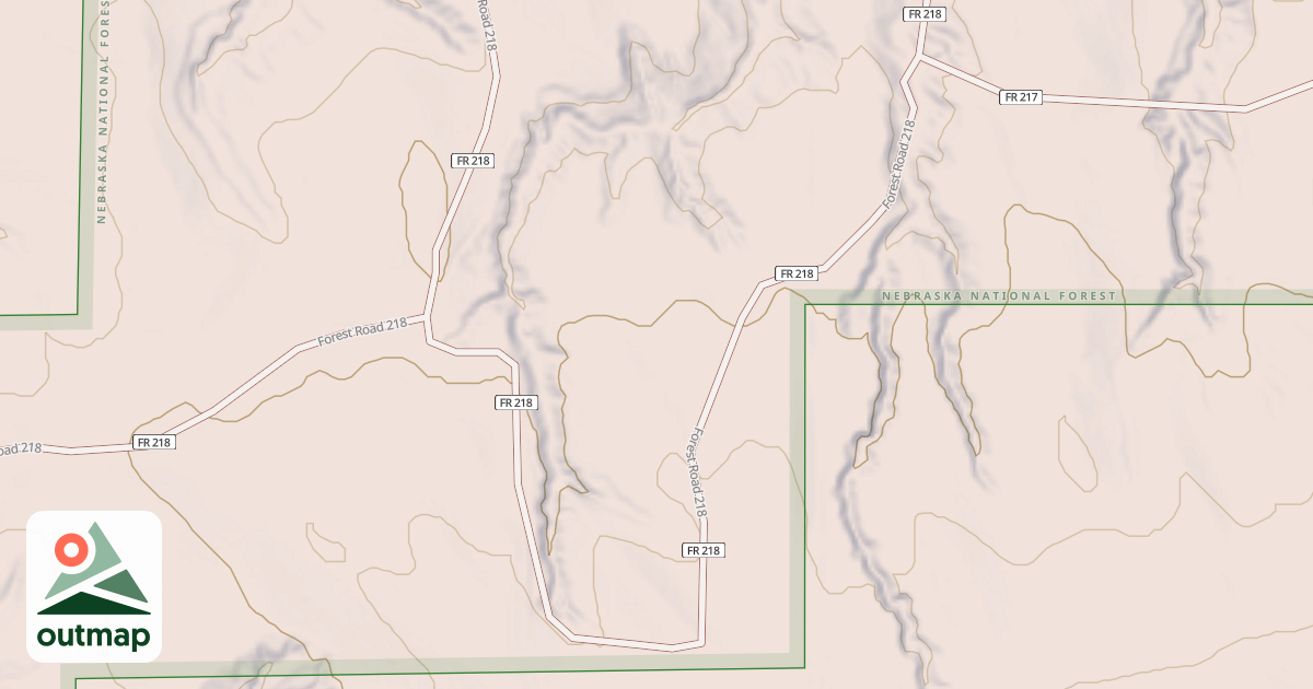 Map of 218