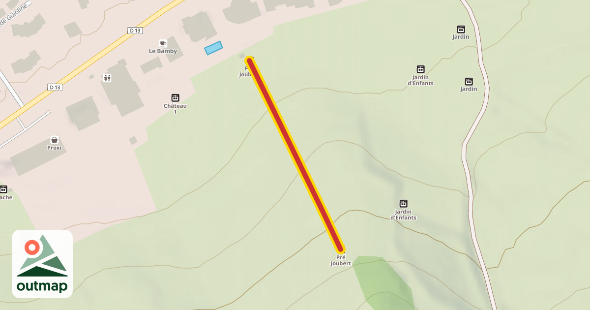 Map of Pré Joubert