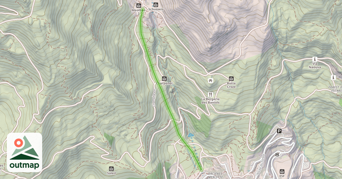 Map of Charpenet