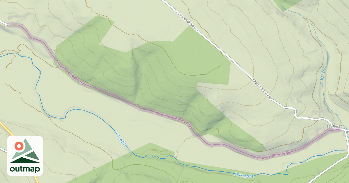 Map of Chemin de Chez Luquet