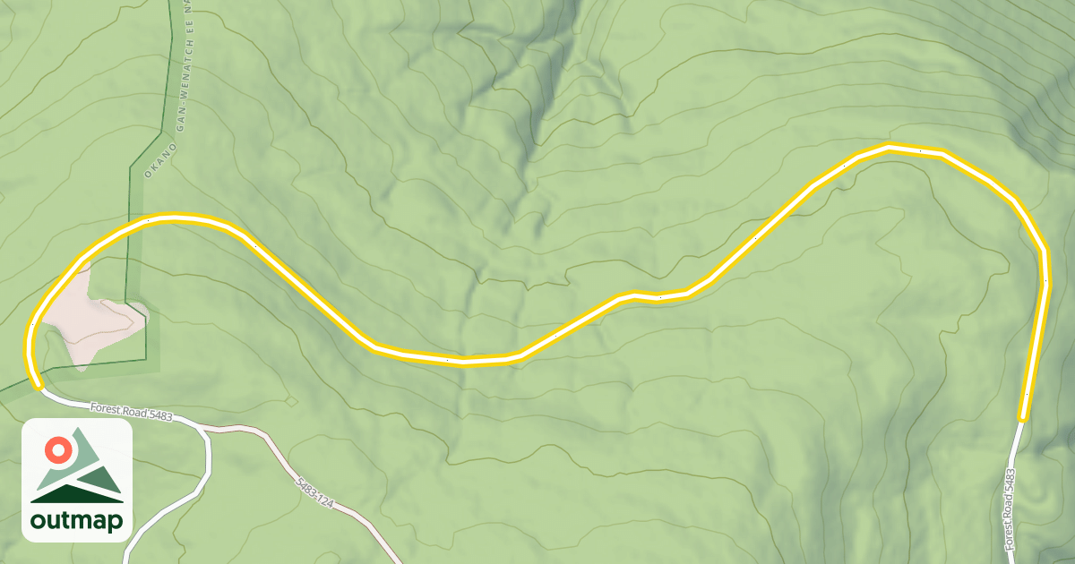 Map of Forest Road 5483