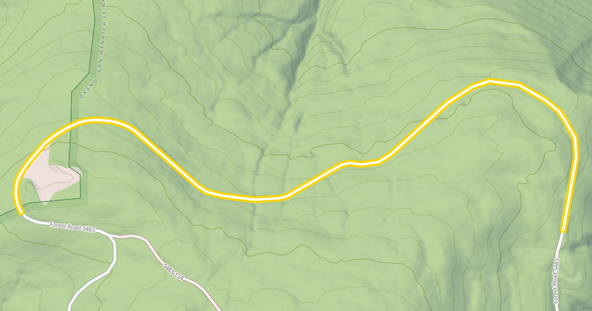 Map preview of Forest Road 5483