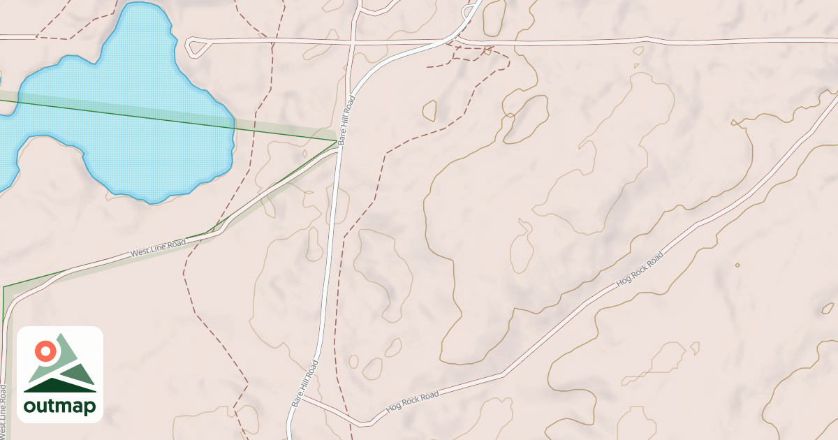 Map of Rocky Pond Path