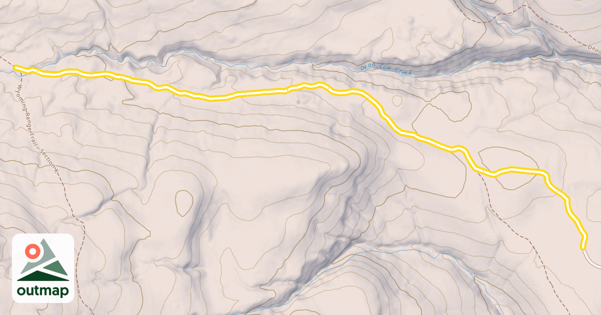Map of Sjhoberg Snow Trail