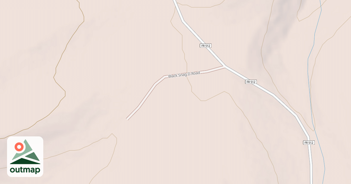 Map of BLACK SNAG D