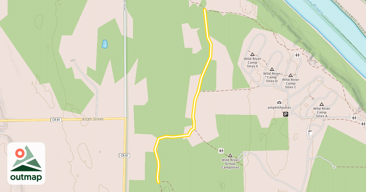 Map of Sunrise Trail