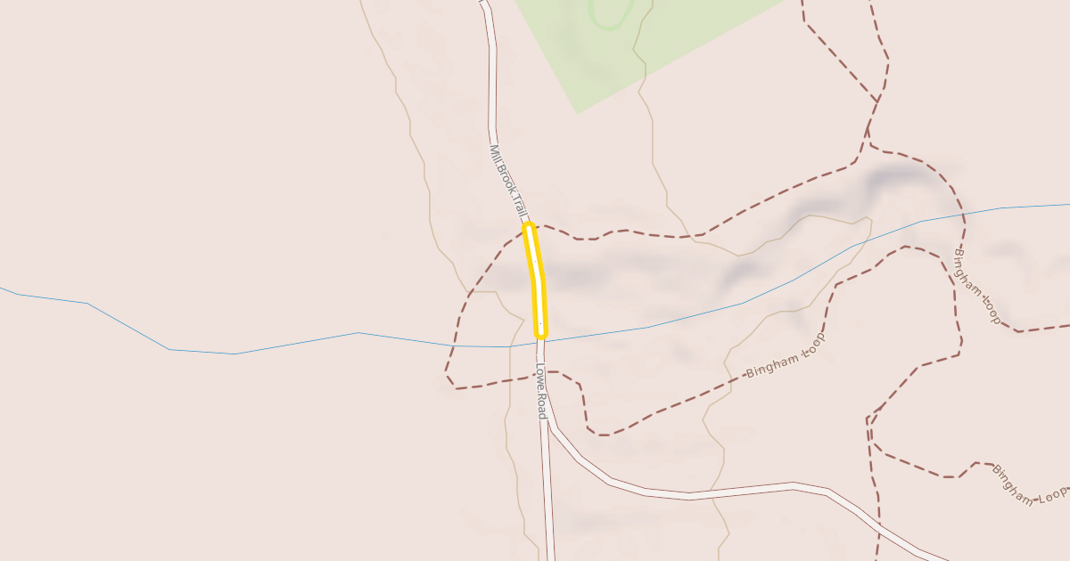 Map preview of Mill Brooks Road