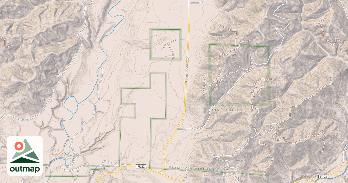 Map of PETES CRK TRL & CG ROAD
