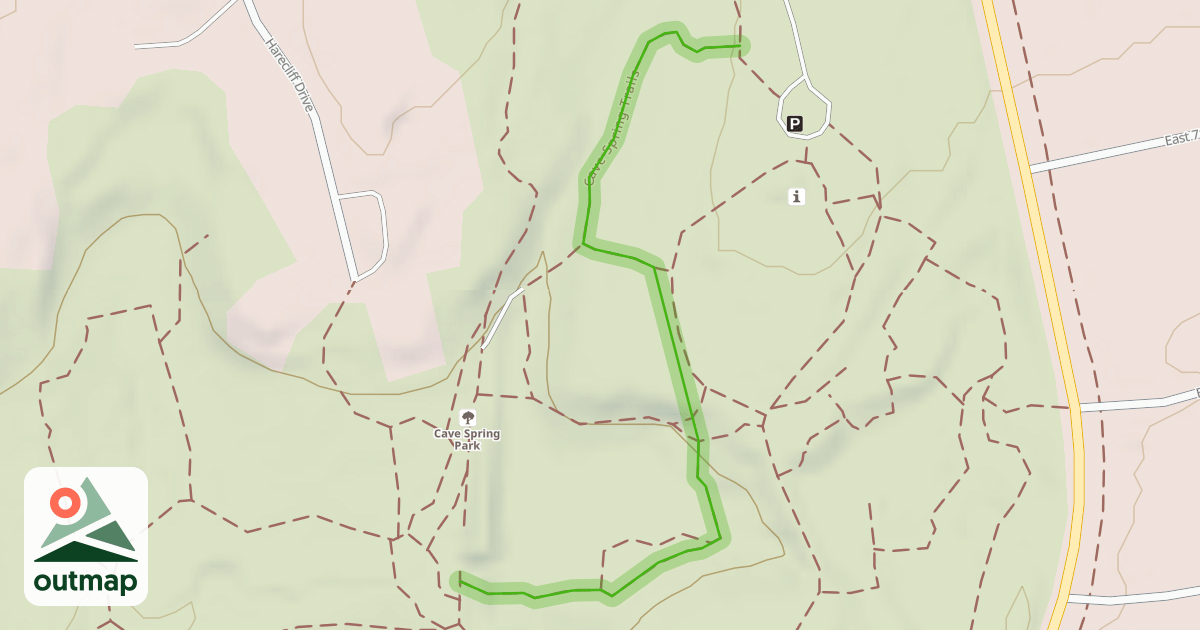 Map of Cave Spring Trails