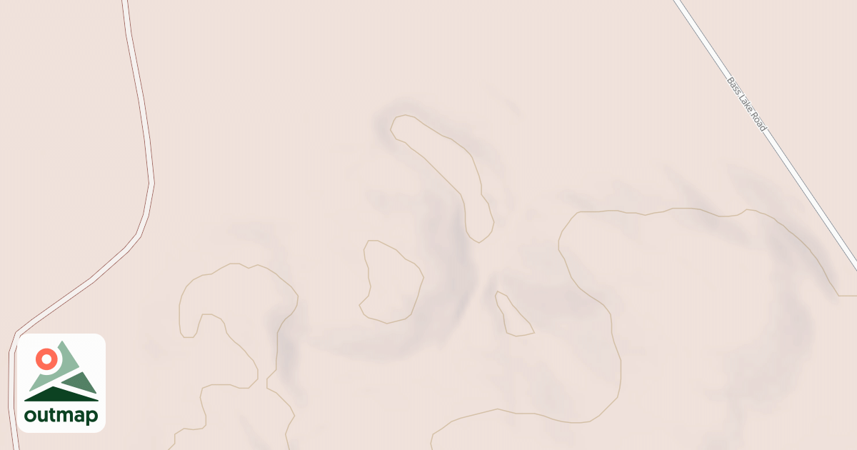 Map of BASS LAKE-NORTHWOODS SPUR D