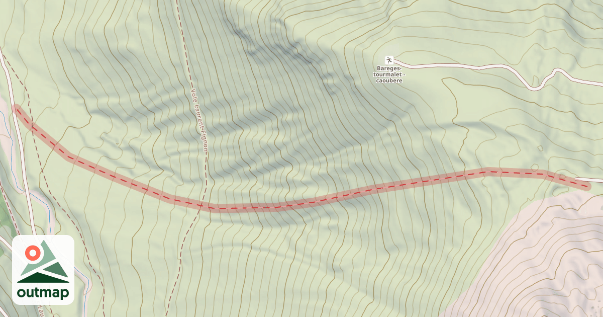 Map of Caoubère