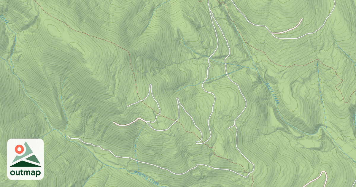 Map of BURROW RIDGE A