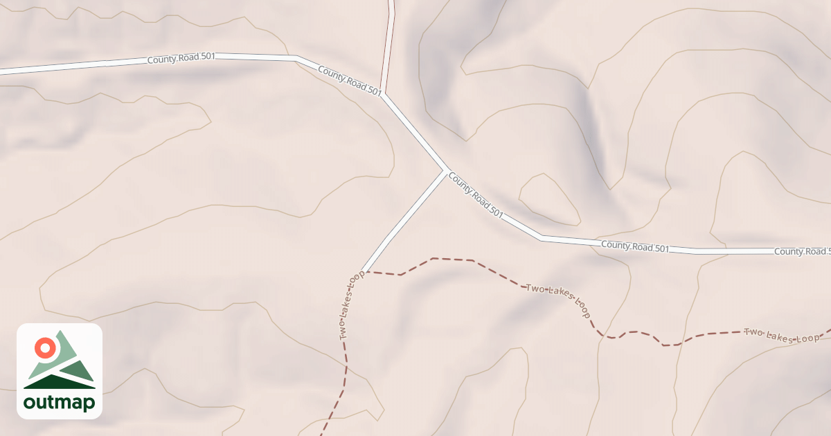 Map of INDIAN LAKE TRAILHEAD