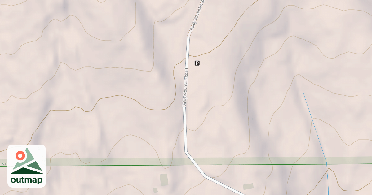 Map of BALDY MTN