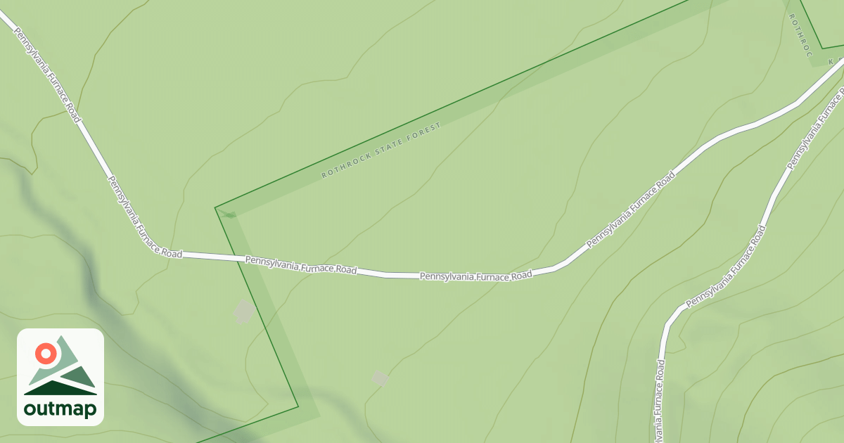 Map of Rothrock State Forest Seven Mountains Snowmobile Trails