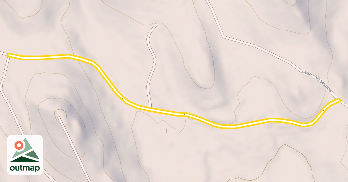 Map of Forest Road 5400-430