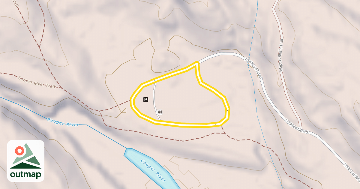 Map of Trailhead Road