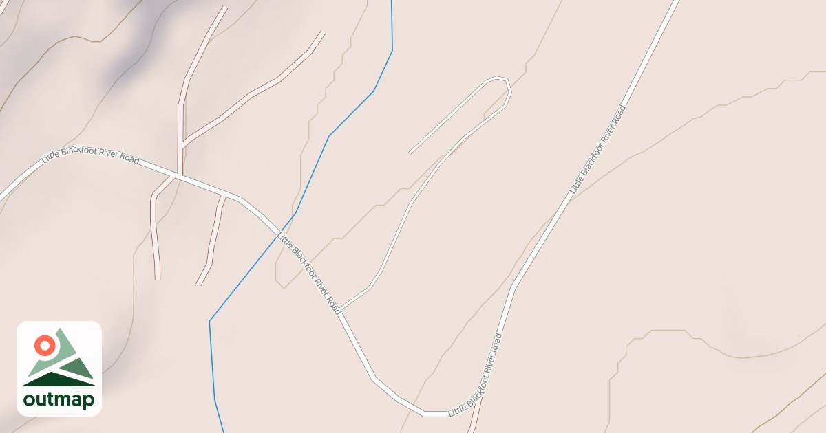 Map of LITTLE BLACKFOOT