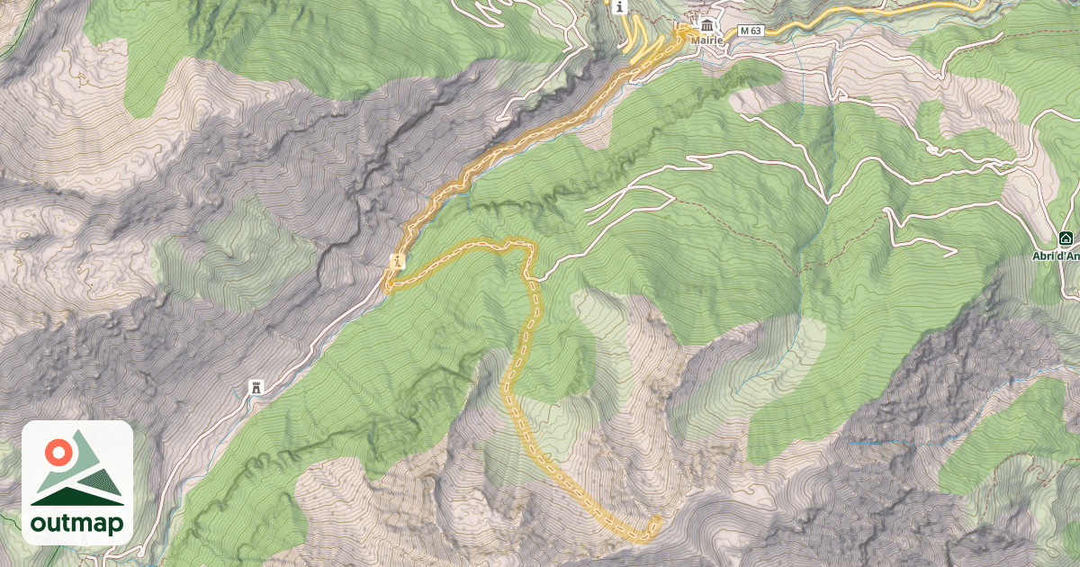 Map of Tête de Cloifret — Saint-Dalmas-le-Selvage