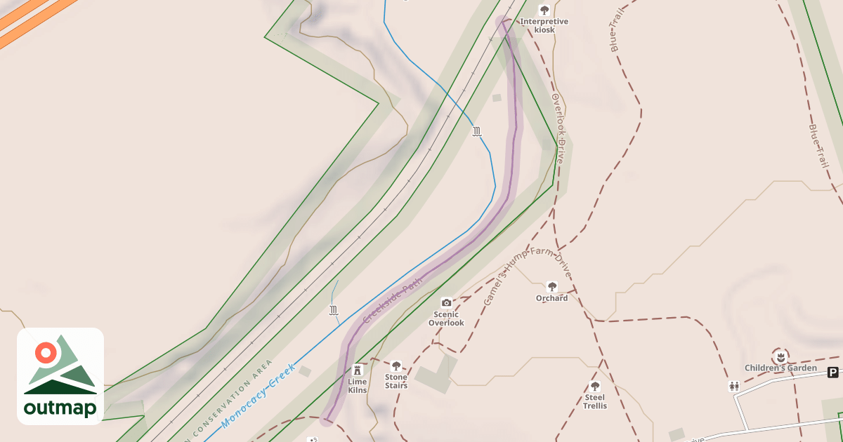 Map of Creekside Path