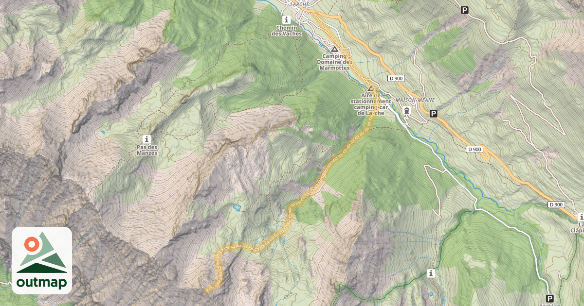 Map of Le Germas — Larche