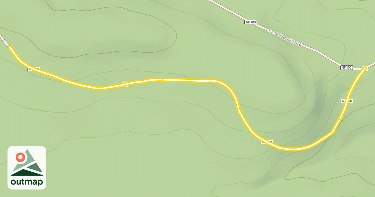 Map of Forest Road 4615-120