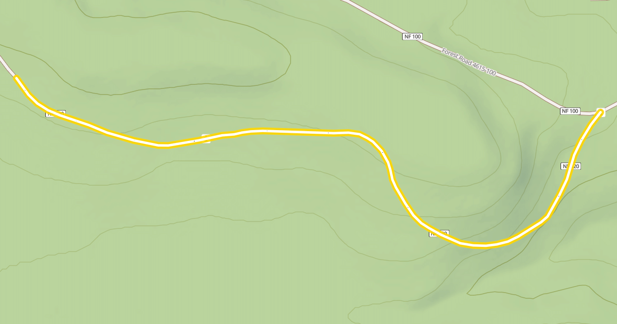 Map preview of Forest Road 4615-120