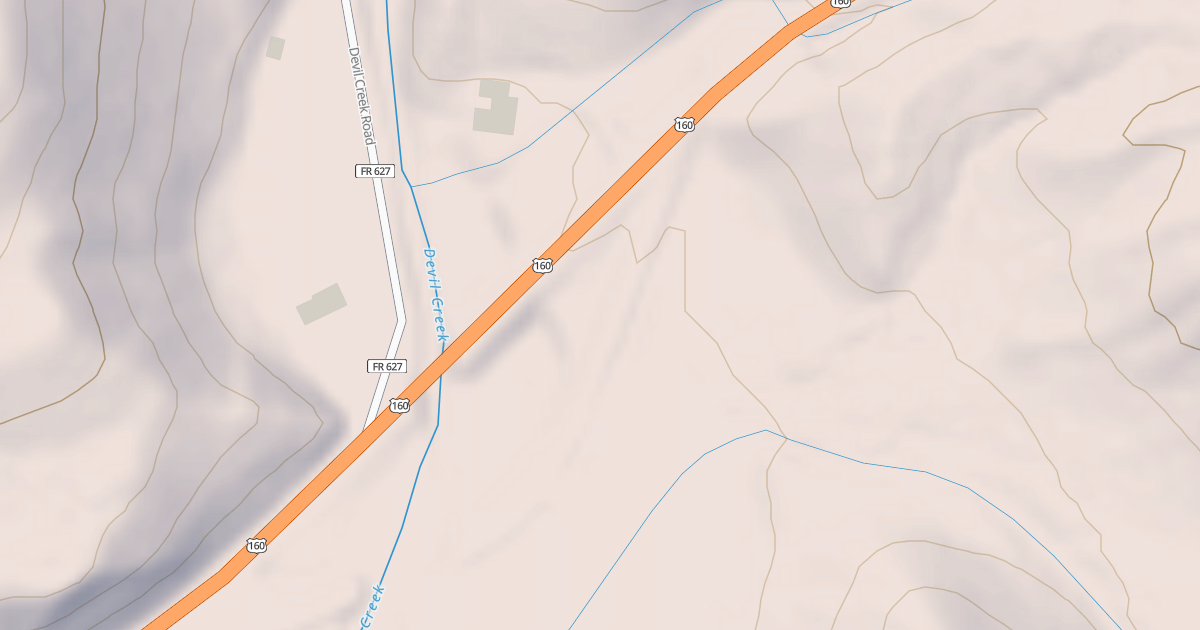Map preview of OLD HIGHWAY 160