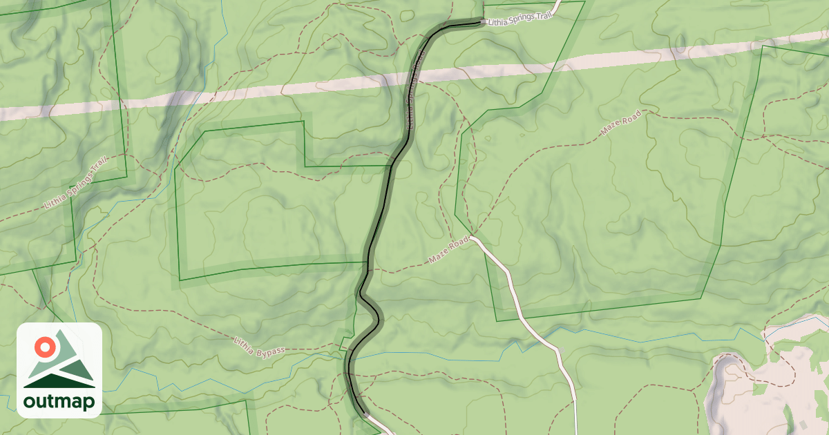 Map of Lithia Springs Road
